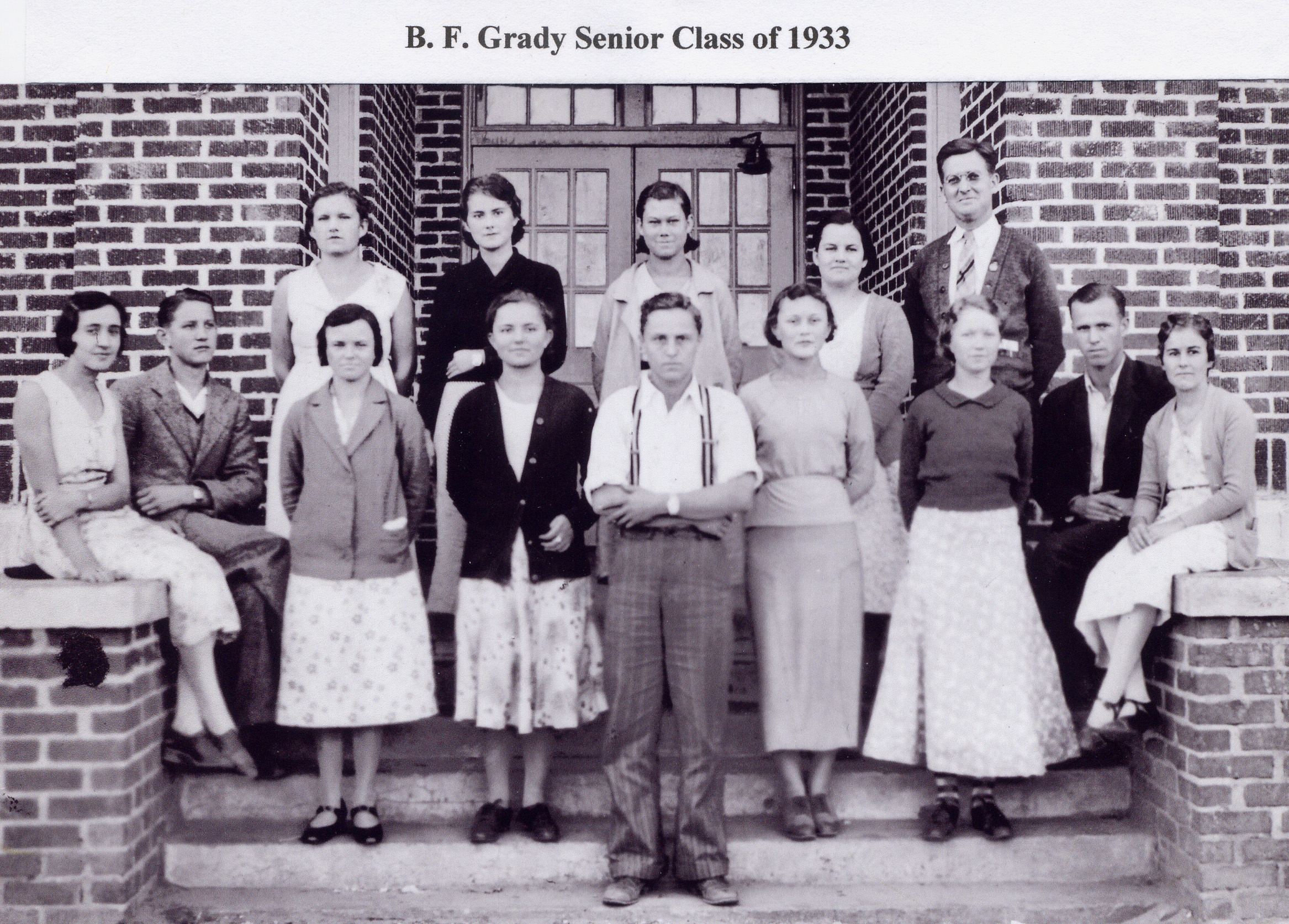 BF Grady Senior Class of 1933